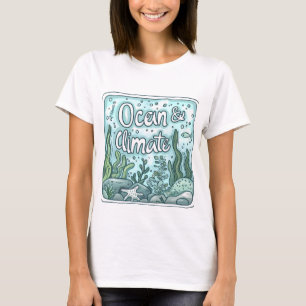 Camiseta Dia dos Oceanos - Conceito Oceano e Clima com Mari
