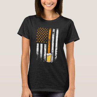 Camiseta Dia dos Pais Cerveja EUA Homem Bebedor de Cerveja