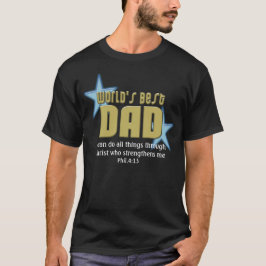 Camiseta Dia dos pais cristão ou novo papai do melhor pai