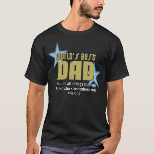 Camiseta Dia dos pais cristão ou novo papai do melhor pai