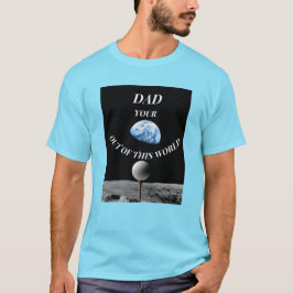 Camiseta Dia dos Pais de Golfe Espacial 