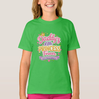 Camiseta Dia dos Pais Design de Amor Fofo Pai e Filha