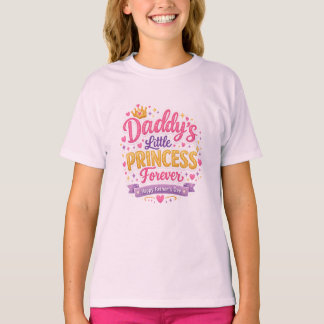 Camiseta Dia dos Pais Design de Amor Fofo Pai e Filha