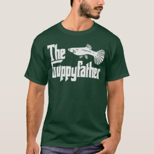 Camiseta Dia dos Pais Divertido Guppy Pai Peixe Aquário Pet