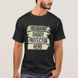 Camiseta Dia dos Pais do Herói do Pai do Marido