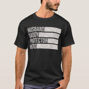 Camiseta Dia dos Pais do Herói do Pai do Marido