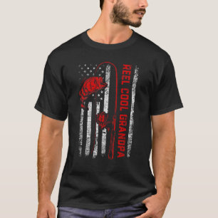 Camiseta Dia dos Pais do Homem Avô Muito Legal Peixe Améri