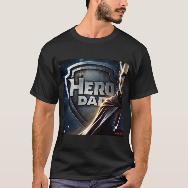CAMISETA DIA DOS PAIS DO PAI HERO (Frente)