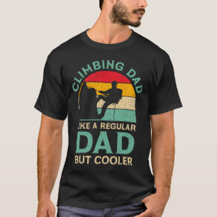 Camiseta Dia dos Pais Engraçado Pai Escalador Para Papai Es