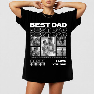 Camiseta Dia dos Pais Fotos Personalizadas do Melhor Pai de