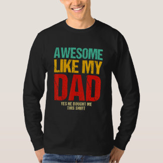 Camiseta Dia dos Pais Incrível Como Meu Pai Angustiado Vint