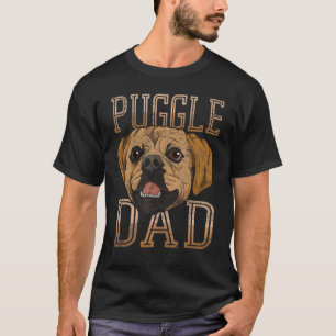 Camiseta Dia dos Pais Masculino Puggle Pai Animal de Estima