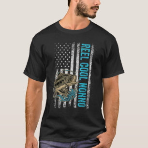 Camiseta Dia dos Pais Masculino Reel Cool Nonno Fish Bande