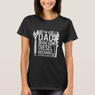 Camiseta Dia dos Pais Mecânico Diesel Pai Para Homens Eu So
