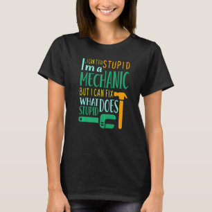 Camiseta Dia dos Pais Mecânico Não Posso Consertar
