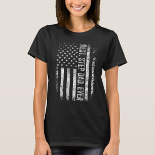 Camiseta Dia dos Pais Melhor padrasto de todos os tempos co