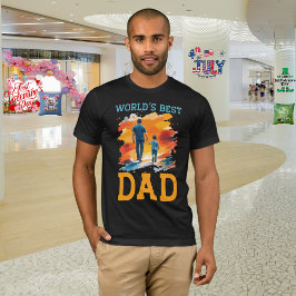 Camiseta Dia dos Pais "Melhor Pai do Mundo"