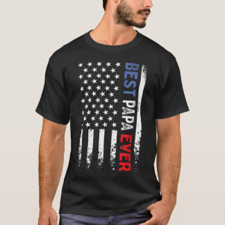 Camiseta Dia dos Pais Melhor Papai Já Com Nós Americano