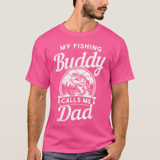 Camiseta Dia dos Pais Meus Amigos de Pesca Me Chamam de Pai