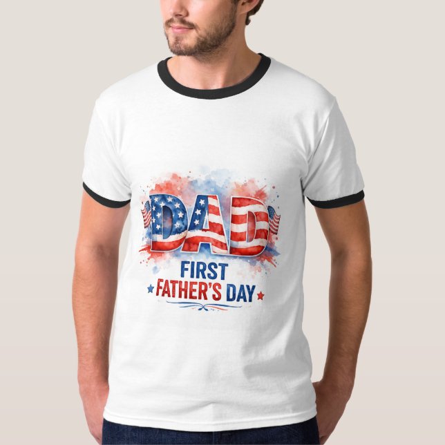 Camiseta Dia dos Pais Patriótico (Frente)