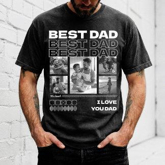 Camiseta Dia dos pais personalizado fotos do Melhor Pai do