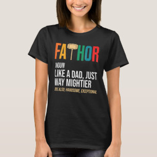 Camiseta Dia dos Pais Thor Fathor Como Um Pai Só Que Muit