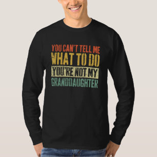 Camiseta Dia dos pais você não pode me dizer o que fazer Di