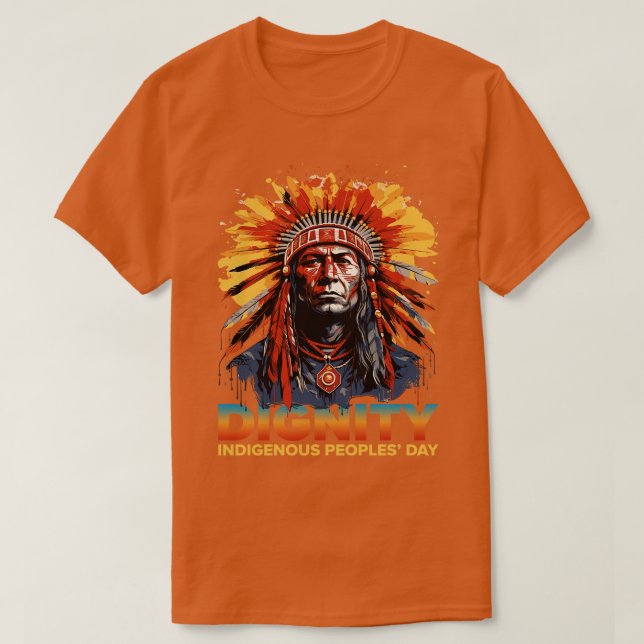 Camiseta Dia dos Povos Indígenas da Dignidade (Frente do Design)