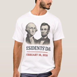 Camiseta Dia dos Presidentes – Tributo Abstrato à Legado