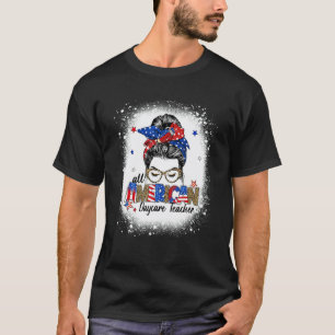 Camiseta Dia dos Professores de Creche All American Leopard