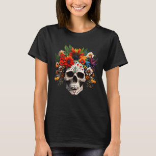 Camiseta Dia dos Rosas do Crânio do Açúcar Morto