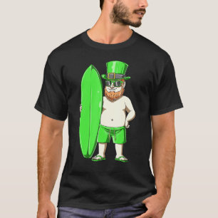 Camiseta Dia dos Surfs do Surfista de Dia de São Patrício L