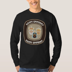 Camiseta Dia dos Três Reis Feliz Epifania Feliz Dia De Reye