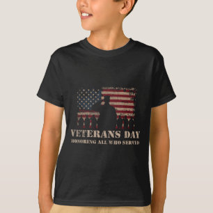 Camiseta Dia dos Veteranos em Homenagem a Todos que Servira