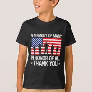 Camiseta Dia Dos Veteranos Em Honra De Todo O Dia Do Memori