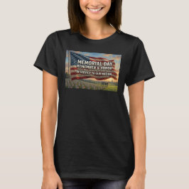 Camiseta Dia dos Veteranos Mortos em Combate