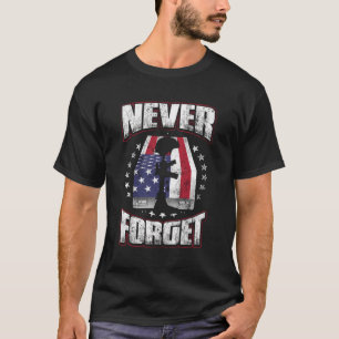 Camiseta Dia dos Veteranos Nunca Esquece o Patriótico Milit