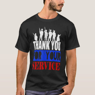 Camiseta Dia dos Veteranos Obrigado Pelo Seu Serviço