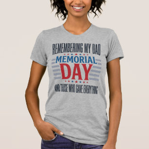 Camiseta Dia dos Veteranos Pai Tributo Patriótico