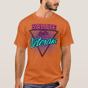 Camiseta Dia dos Veteranos, Retro 80s, Rad Militar Servicem