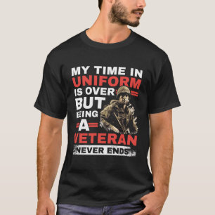 Camiseta Dia dos Veteranos Soldado Militar Combate Memória