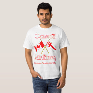 CAMISETA DIA DUPLO 2017 DE CANADÁ DAS BANDEIRAS