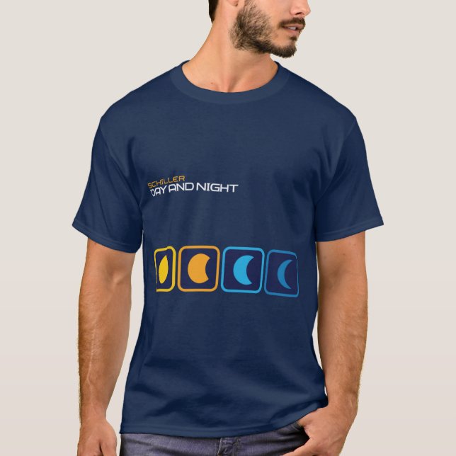 Camiseta Dia e Noite retrô (Frente)