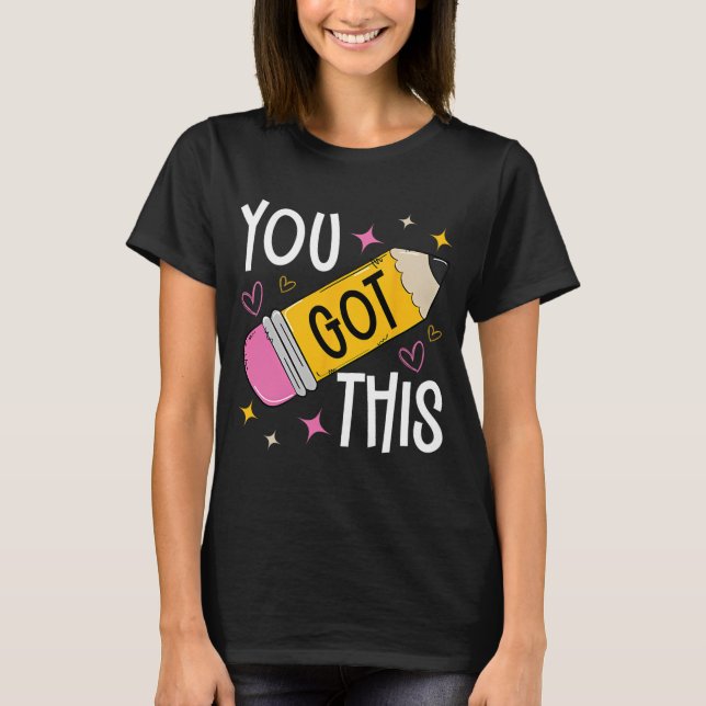 Camiseta Dia Em Que Você Teve Um Teste Engraçado De Profess (Frente)