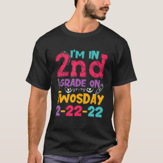Camiseta Dia Engraçado, 2-22-22 de fevereiro, Matemática no