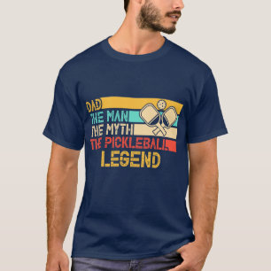 Camiseta Dia Engraçado do Jogador de Pickleball de Pai Mas