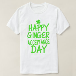 Camiseta Dia feliz da aceitação do gengibre