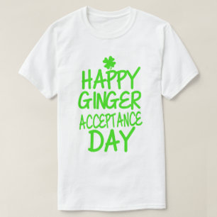 Camiseta Dia feliz da aceitação do gengibre