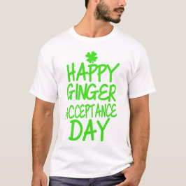 Camiseta Dia feliz da aceitação do gengibre