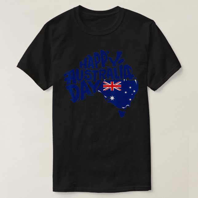 Camiseta Dia Feliz da Austrália (Frente do Design)
